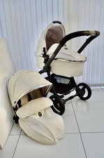 EGG WHITE PRAM AND CARRYCOT