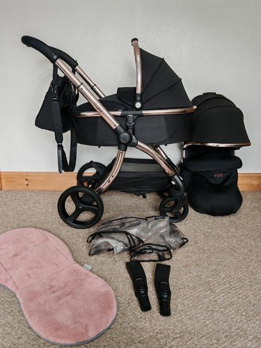 Egg pram diamond black - 2,