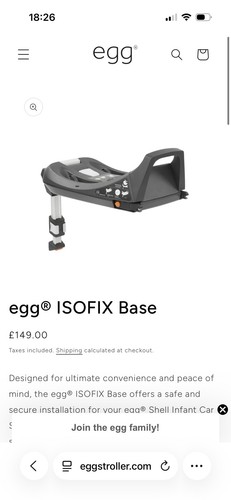 Egg isofix base compatible - isofix,