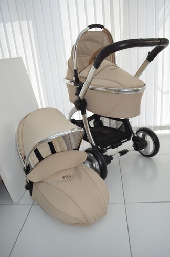 Egg honeycombe pram - honeycombe, (cream)